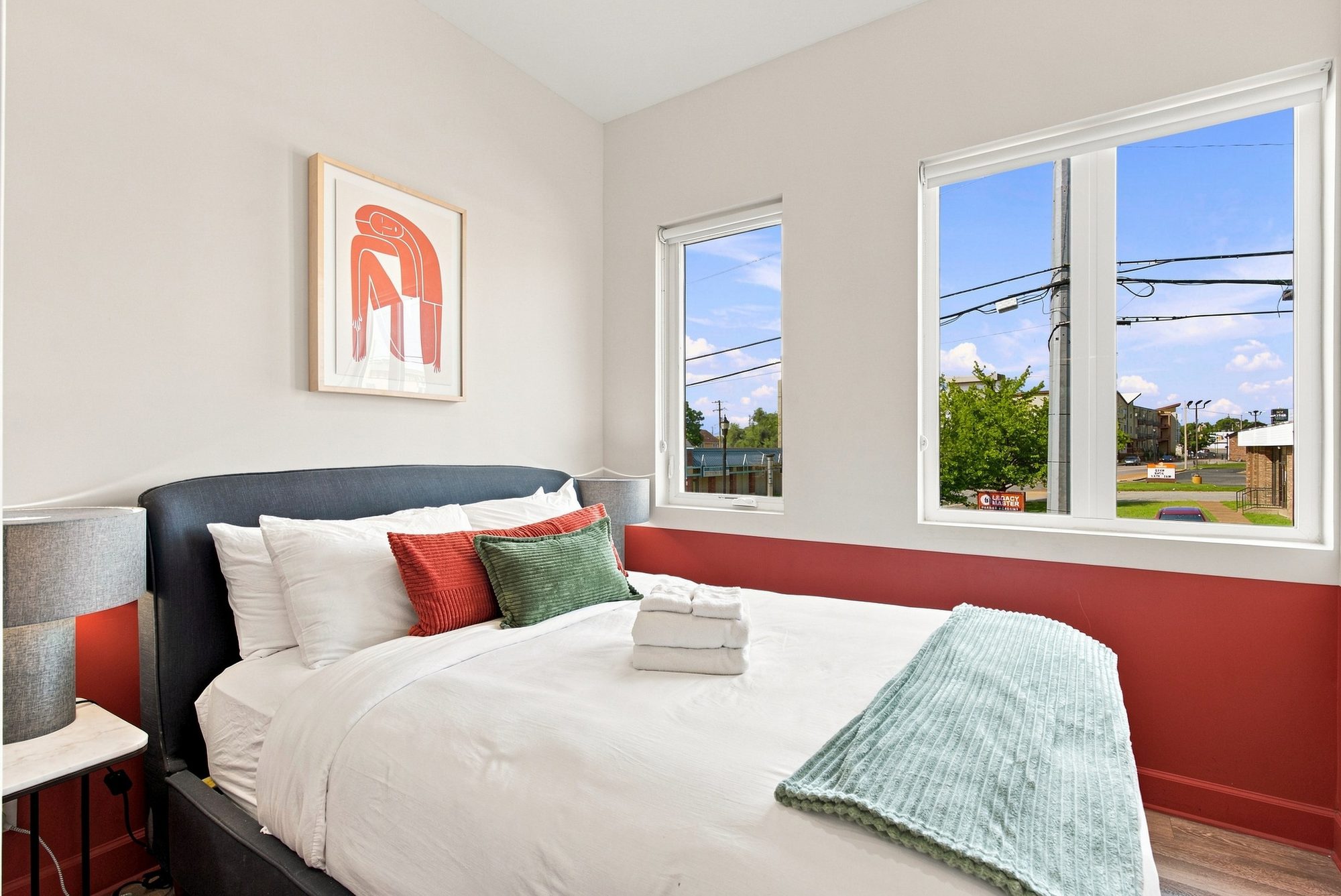 First bedroom of a Conway two-bedroom suite
