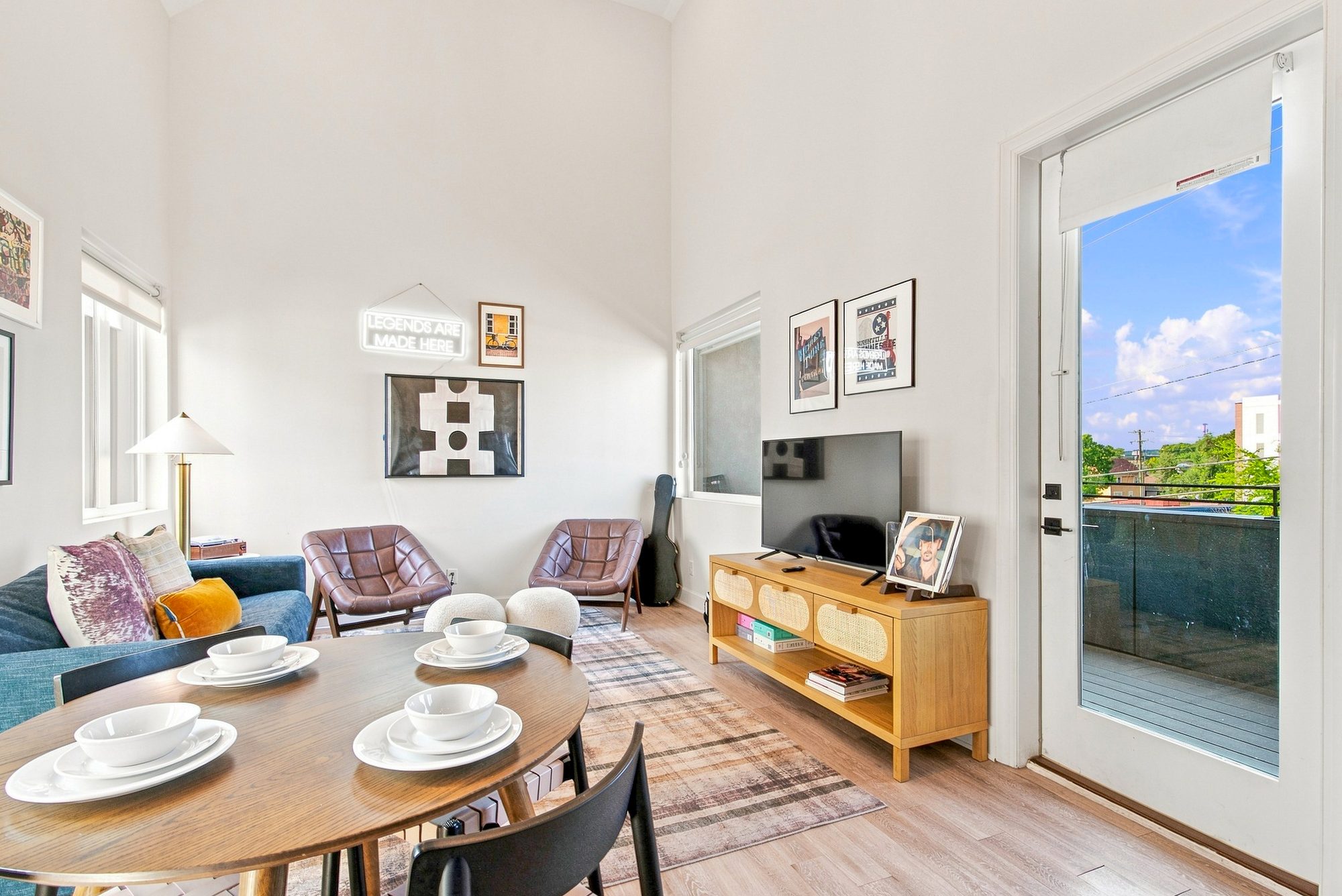 Conway two-bedroom living and dining