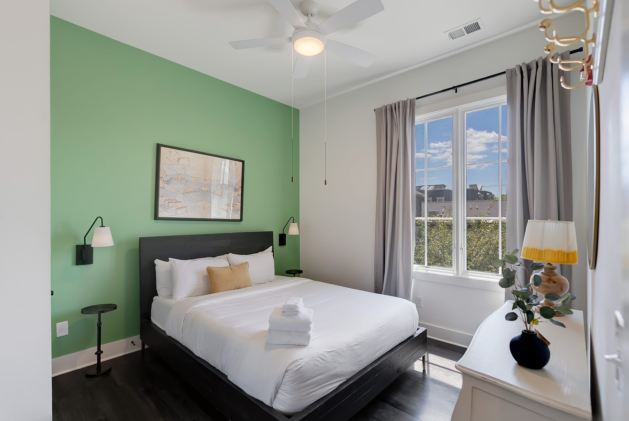 Magnolia accessible townhome bedroom