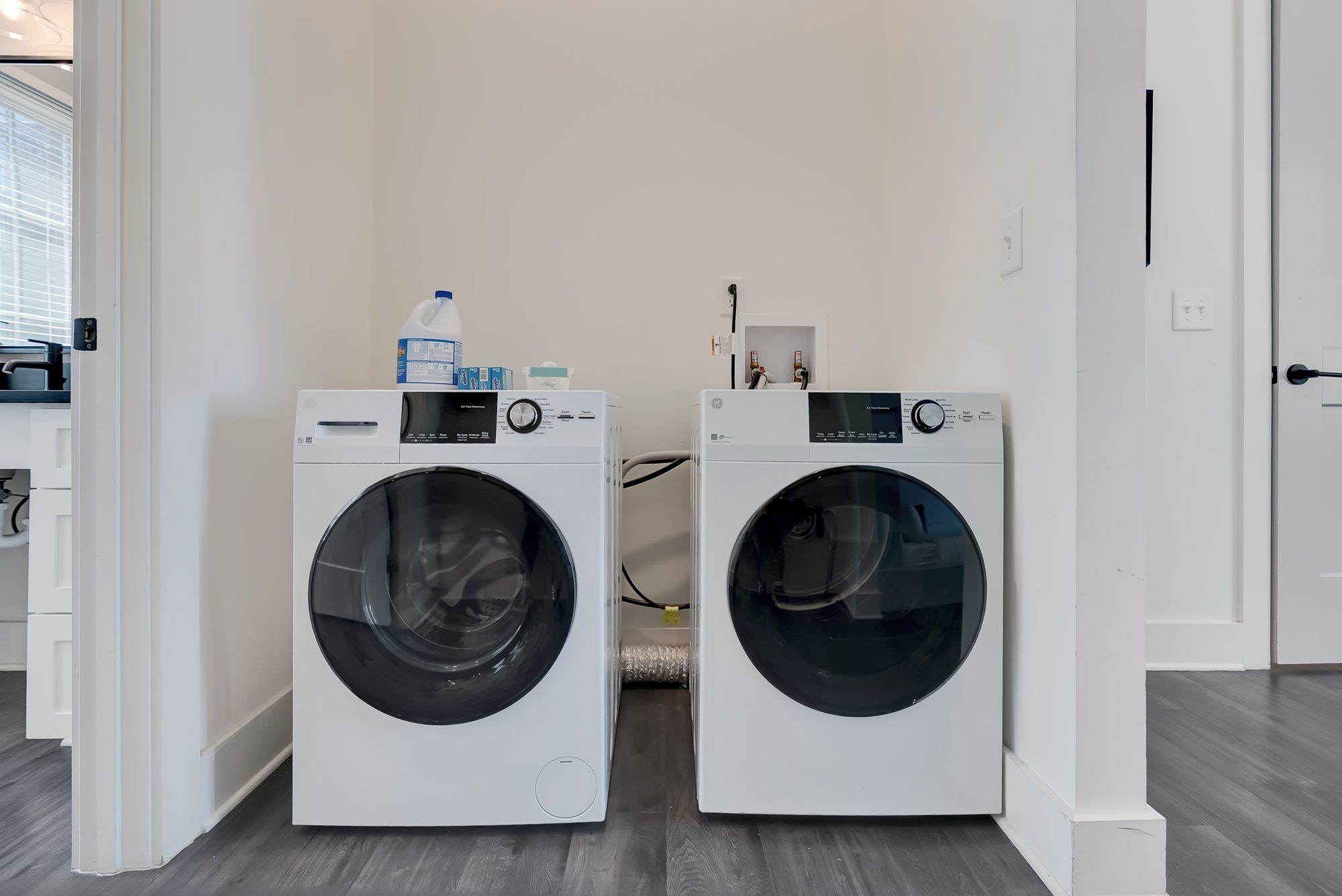 Washer and dryer in the Magnolia townhome